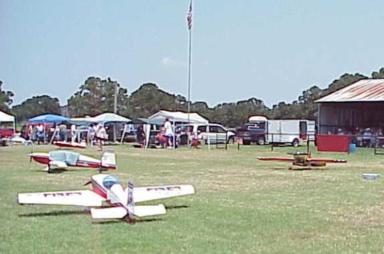 Models waiting their turn to fly