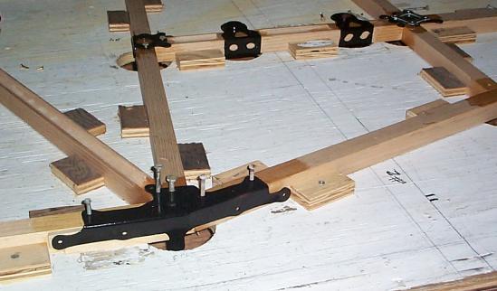 Closeup of fittings installation
