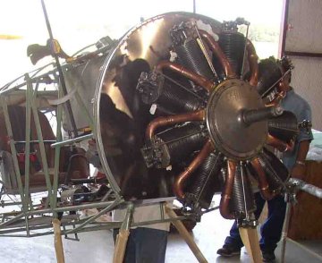 LeRhone mounted on the fuselage