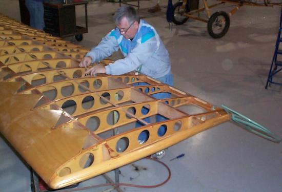 Bill Broussard safety-wiring turnbuckles