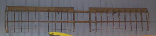 Fokker lower wing hanging on wall