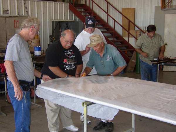Covering a Thomas-Morse lower wing panel