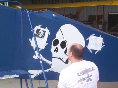 Painting the skull