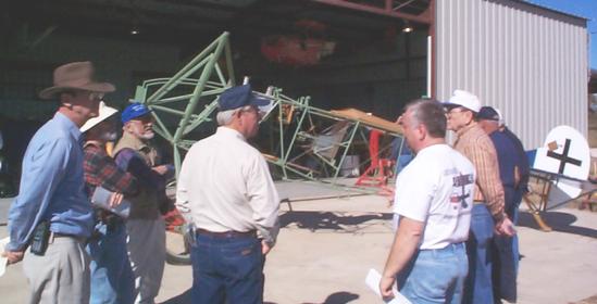 Bill Broussard discussing the Fokker D.VII project