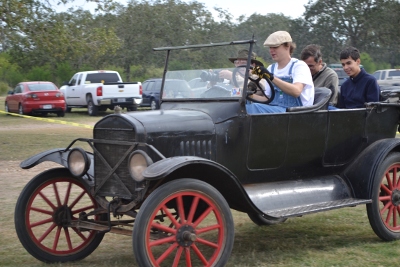 Giving rides in his Model T