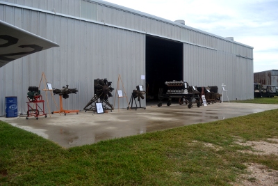 Museum engine exhibit
