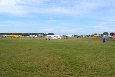 Some of the airplanes that flew in to the picnic