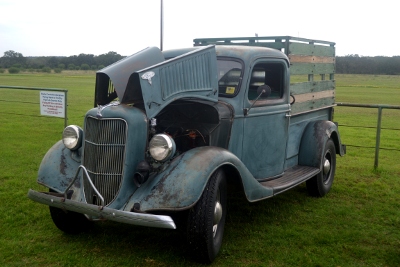 Visiting 1930s pickup truck