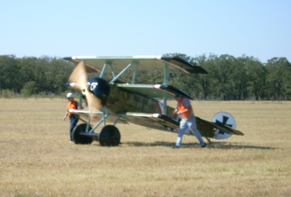 Fokker Dr.I taxiing out for flight