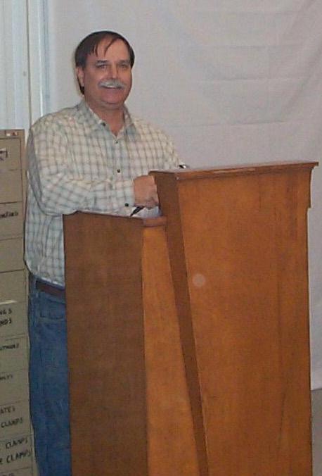 Roger Freeman opening the meeting